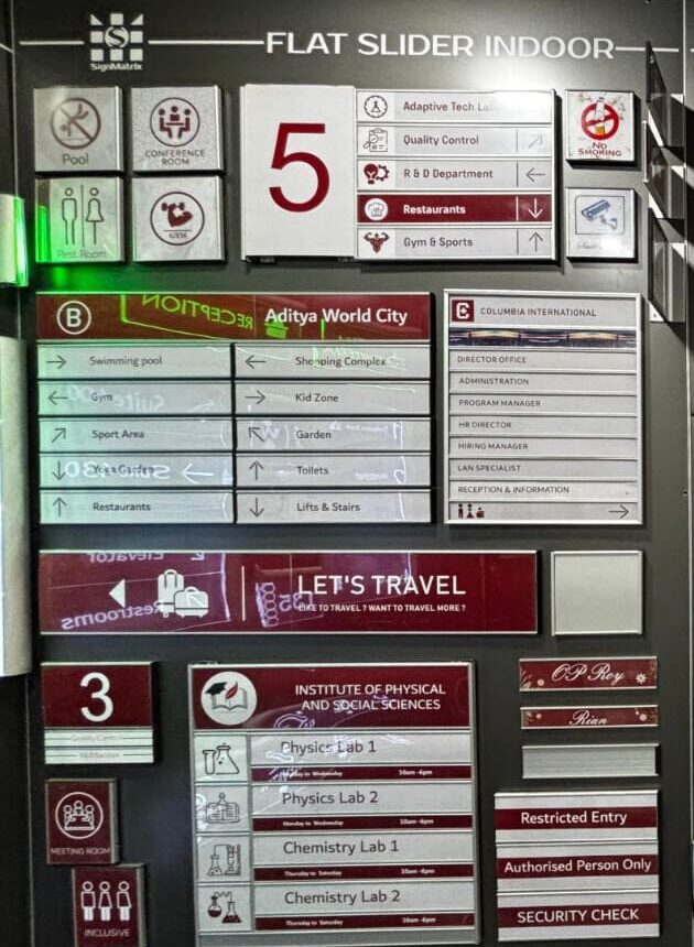 FSI Flat Slider Indoor Sign System